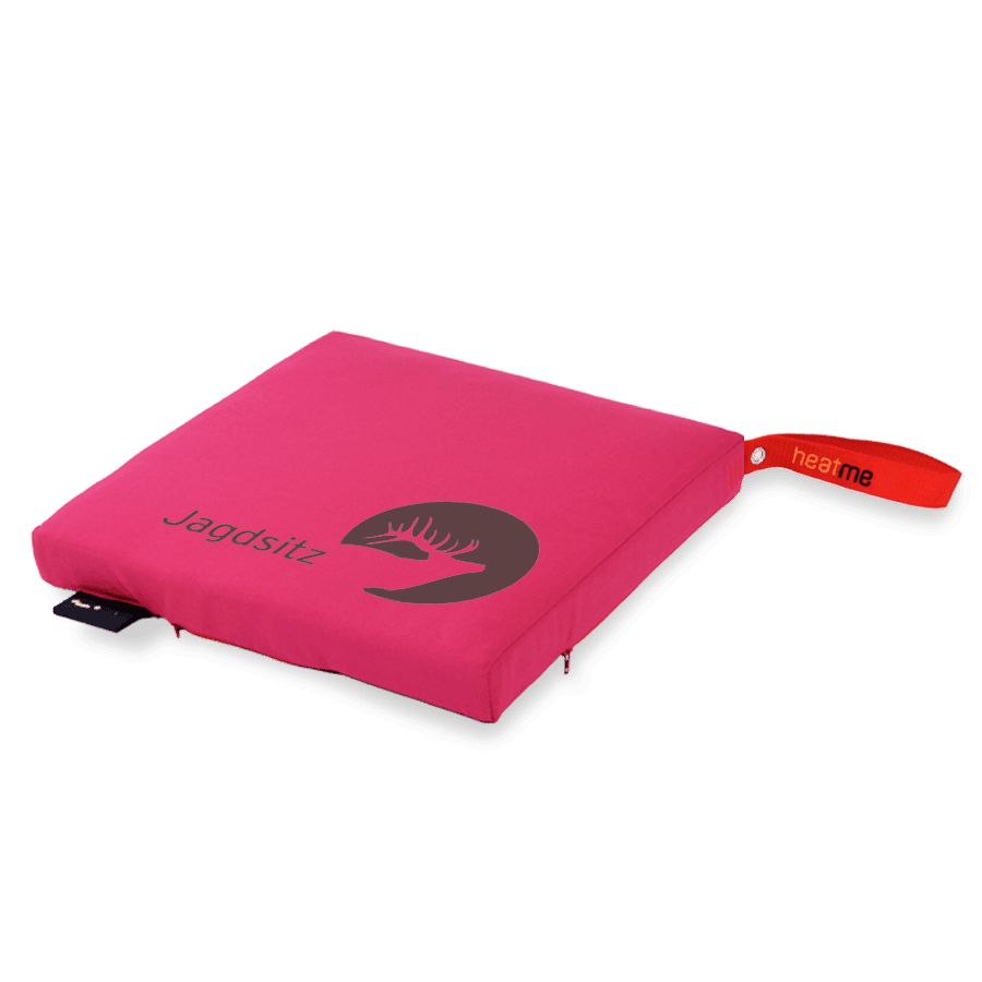 heatme classic Single Akku Heizkissen kabellos Motiv Jagdsitz pink