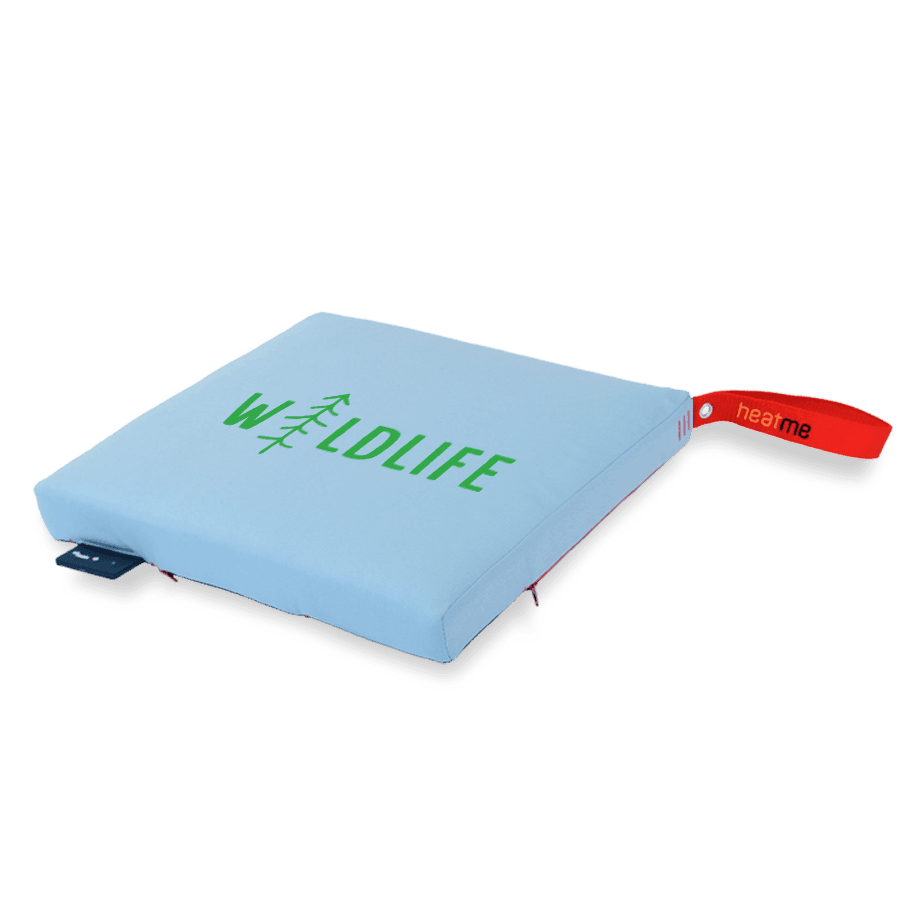 heatme classic Single Akku Heizkissen kabellos Motiv Wildlife hellblau