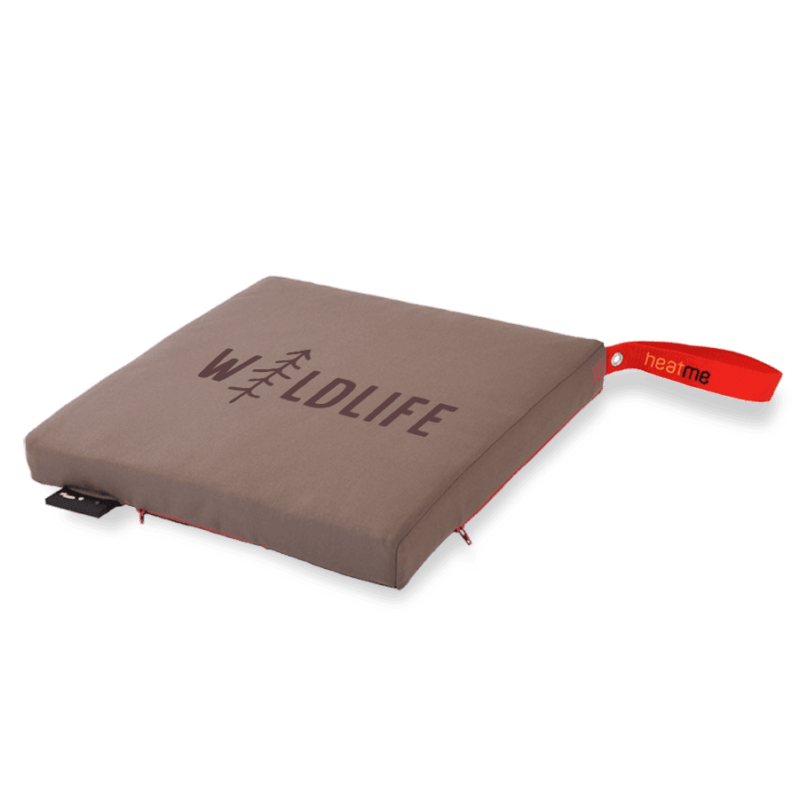 heatme classic Single Akku Heizkissen kabellos Motiv Wildlife taupe
